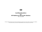 HP D7171A Certified Resellers for HP Netserver Cluster Installation
