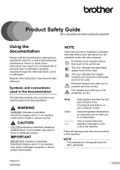 Brother International MFC-J6920DW Product Safety Guide
