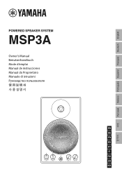 Yamaha MSP3A MSP3A Owners Manual