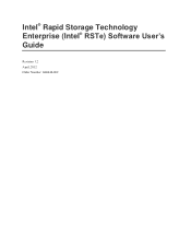 Intel R1000EP Software User Guide for Windows*