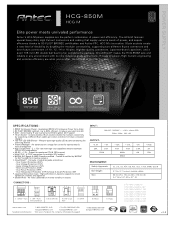 Antec HCG-850M Product Flyer