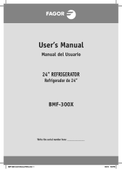 Fagor 24 Inch Bmf-300x BMF-300X Users Manual