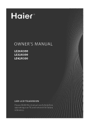 Haier LE32A300 User Manual