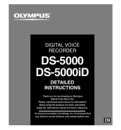 Olympus DS-5000 DS-5000iD Detailed Instructions (English)
