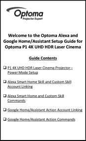 Optoma CinemaX P1 Optoma_Connect_CinemaX_P1__Alexa_Google_Account_Linking_v4