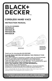 Black & Decker HHVI320JRS02 Instruction Manual