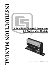 Campbell Scientific LLAC4 LLAC4 Four-channel, Low-Level AC Conversion Module