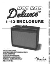Fender Hot Rod Deluxe 112 Enclosure Hot Rod Deluxe™ 112 Enclosure Owner s Manual