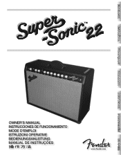 Fender Super-Sonictrade 22 Combo Owners Manual
