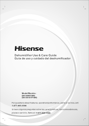 Hisense DH10019TP1WG Use and Care Guide