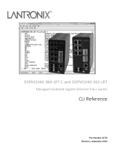 Lantronix SISPM1040-362-LRT CLI Reference Guide Rev J PDF 3.92 MB