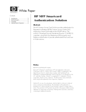 HP CM1017 HP LaserJet MFP Products - Smartcard Authentication Solution