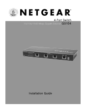 Netgear GS104 GS104 Installation Guide
