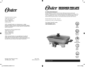 Oster Removable Skillet User Manual