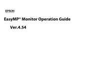 Epson 1420Wi Operation Guide - EasyMP Monitor v4.54