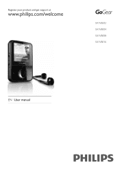 Philips SA1VBE08K User manual
