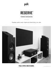 Polk Audio Reserve R500 Silver System with Denon AVR User Guide