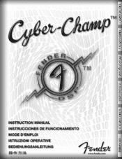 Fender Cyber-Champ Owners Manual