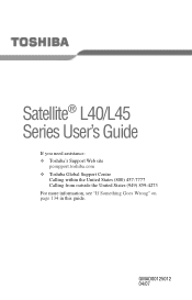 Toshiba Satellite L40-ASP4261LM User Manual