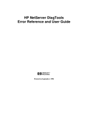 HP D7171A HP Netserver DiagTools v1.0x User Guide