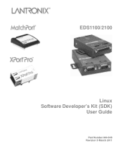 Lantronix EDS2100 Linux SDK - User Guide
