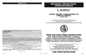 Lasko 5160 User Manual