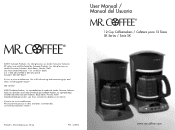 Mr. Coffee SK User Manual
