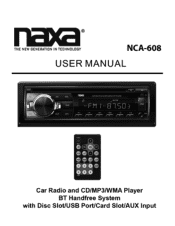 Naxa NCA-608 NCA-608 English Manual