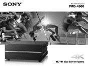 Sony PWS4500 Brochure PWS4500 Brochure