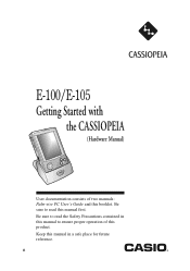 Casio E-105 User Guide