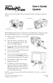 Epson PPC650 User Manual