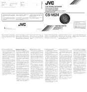 JVC CS-V624 Instruction Manual