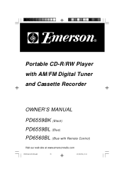 Emerson PD6560 Owners Manual