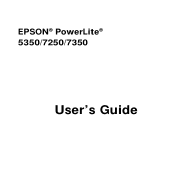 Epson ELP-7250 User Manual