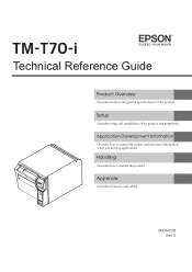 Epson TM-T70-i Technical Reference Guide