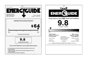 Haier HWH08A Energy Guide Label