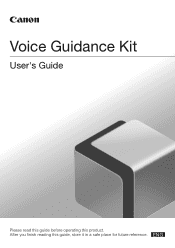 Canon imageRUNNER ADVANCE C2020 Voice Guidance Kit Users Guide for imageRUNNER ADVANCE