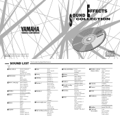 Yamaha SU10 Sound List