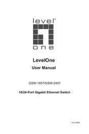 LevelOne GSW-2457 Manual