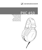Sennheiser PXC 450 Instructions for use