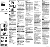 Sony SEL50M28 Operating Instructions