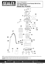 Sealey PC20LN Parts Diagram