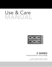 Viking VGSU5305BSS Use and Care Manual