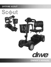 Hoveround Spitfire Scout 3-Wheel Travel Scooter Owners Manual