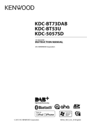 Kenwood KDC-5057SD User Manual