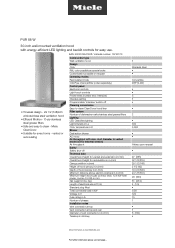 Miele PUR 88 W Product sheet