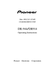 Pioneer DR-944 DR-944 User's Manual