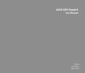 Asus TUF GAMING Radeon RX 6800 OC GPUTweak Users Manual