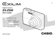Casio EX-Z500 Owners Manual
