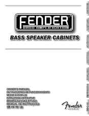 Fender 810 Owner Manual